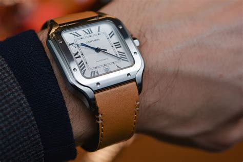 cartier santos large leather strap